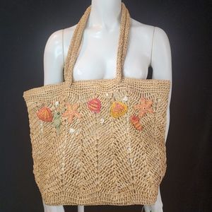 HP! NWT Tommy Bahama Carrabelle Large Straw Tote Bag